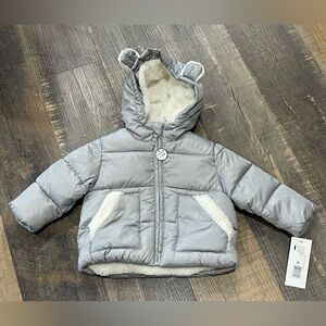 NWT Baby Boy Fur lined Coat